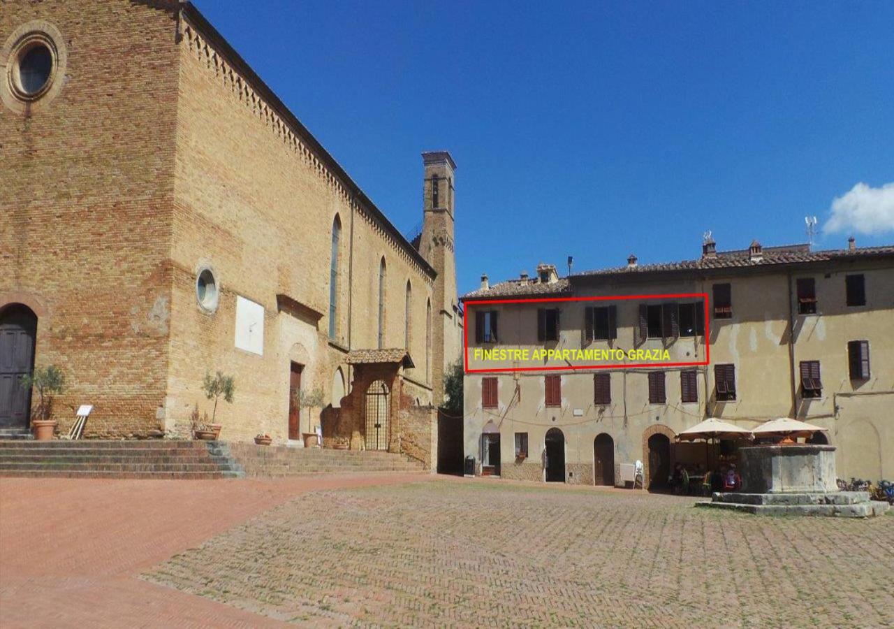 Caratteristico Appartamento Grazia Centro Storico San Gimignano Luaran gambar